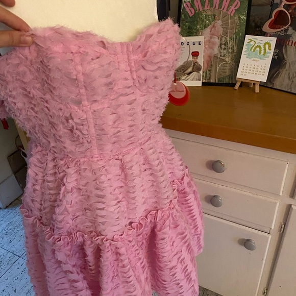 Cossette Dress - Souffle in Rhubarb - Picture 7 of 8